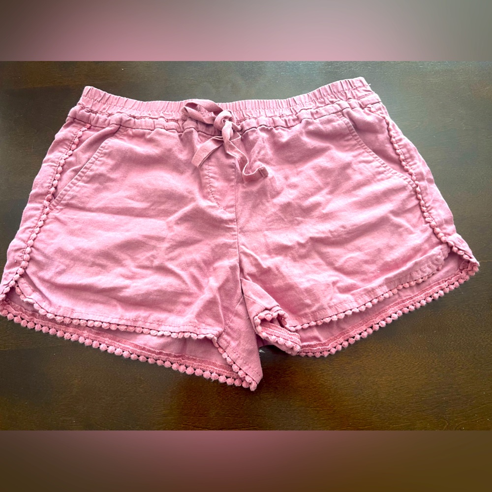 The Loft pink pull on shorts size XS